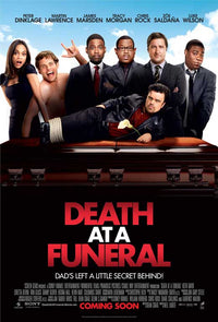Death at a Funeral Movie Poster Print featuring comedic elements.