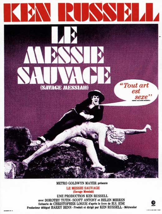 Savage Messiah Movie Poster Print featuring dramatic artwork.
