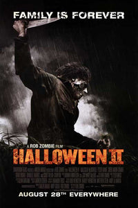 Halloween 2 Movie Poster Print featuring iconic horror imagery.