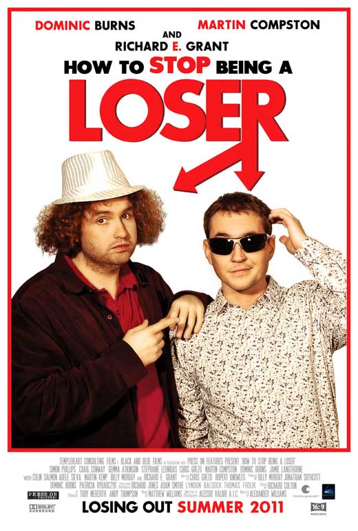 How to Stop Being a Loser Movie Poster Print featuring motivational design.