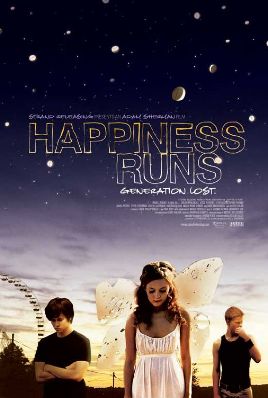 Happiness Runs Movie Poster Print showcasing vibrant colors and joyful imagery.