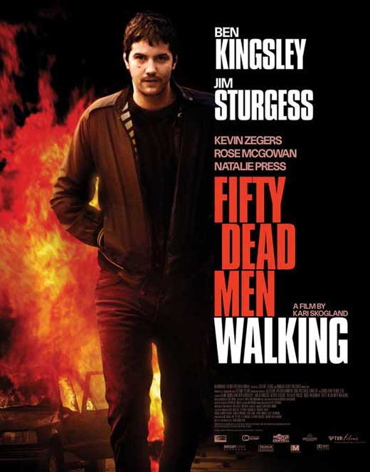 Fifty Dead Men Walking Movie Poster Print featuring dramatic visuals