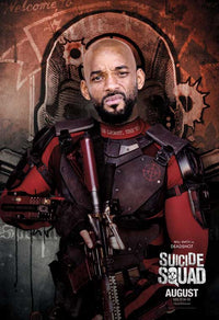 Dynamic Suicide Squad Movie Poster Print featuring iconic characters.