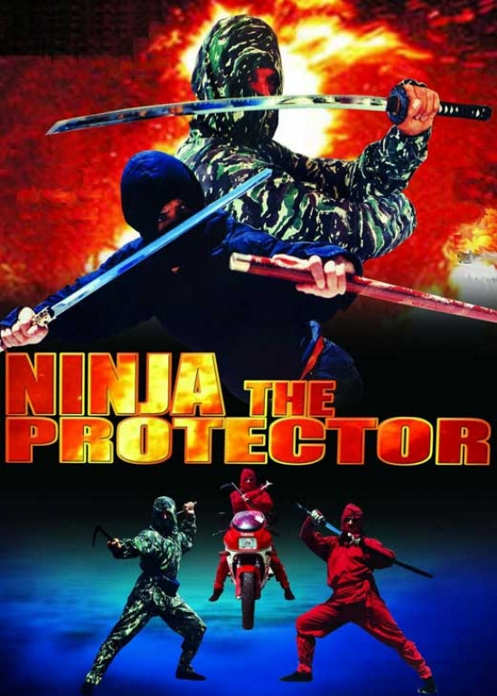 Ninja the Protector Movie Poster featuring action-packed imagery.