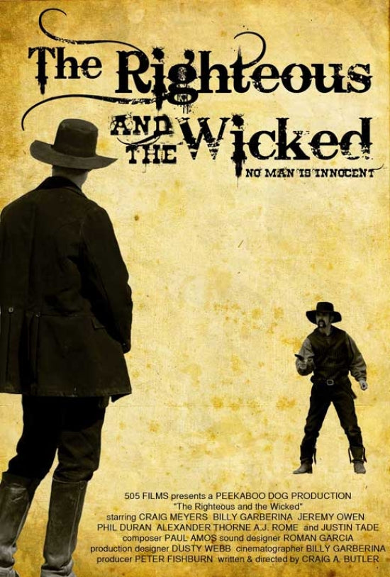 The Righteous and the Wicked Movie Poster showcasing dramatic themes.