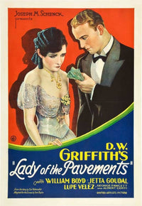 Lady of the Pavements Movie Poster Print, classic film artwork