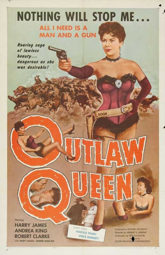 Outlaw Queen Movie Poster Print showcasing vibrant colors and design.