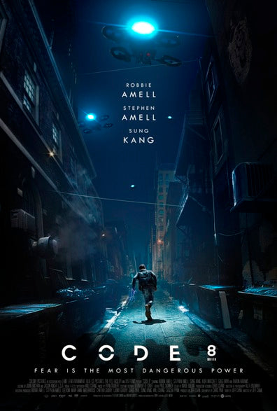 Code 8 Movie Poster Print showcasing vibrant imagery and dynamic design.