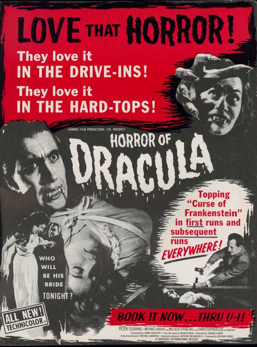 Dracula Movie Poster Print showcasing classic horror artwork.