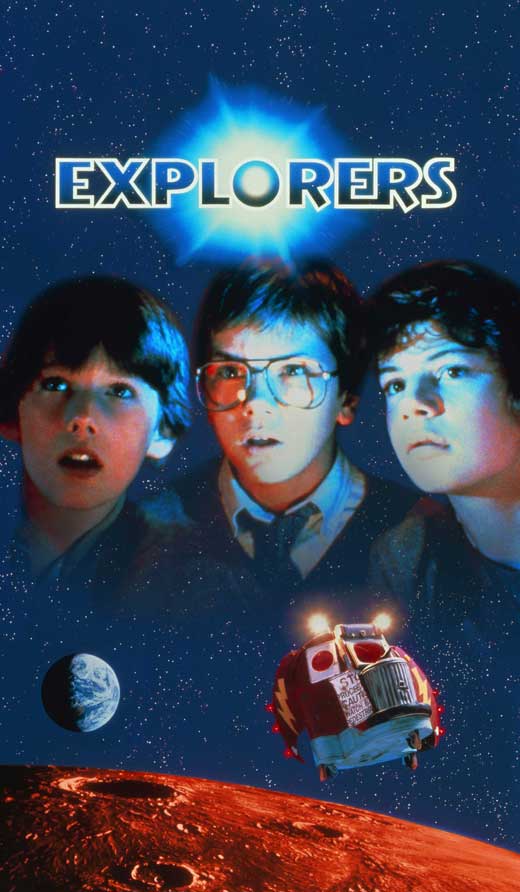 Explorers Movie Poster Print showcasing vibrant colors and adventurous theme.