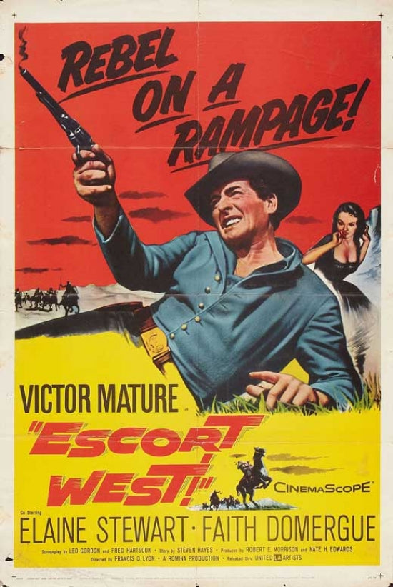 Escort West Movie Poster Print showcasing vibrant film imagery.
