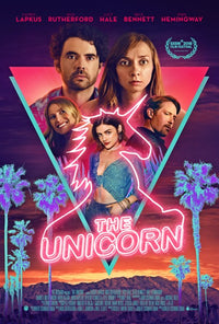 The Unicorn Movie Poster Print showcasing a whimsical unicorn design.