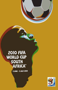 World Cup Soccer 2010 Movie Poster Print showcasing vibrant colors and game spirit.