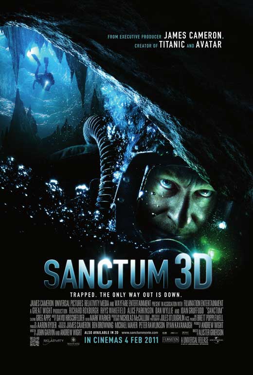 Sanctum Movie Poster Print featuring stunning visuals.