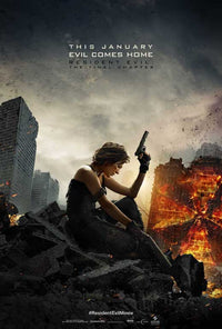 Resident Evil: The Final Chapter Movie Poster Print featuring dramatic artwork.