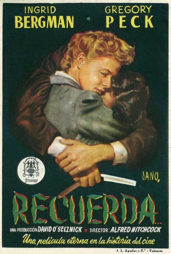 Spellbound Movie Poster Print showcasing classic cinema art.