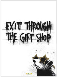 Exit Through the Gift Shop Movie Poster Print showcasing street art culture.