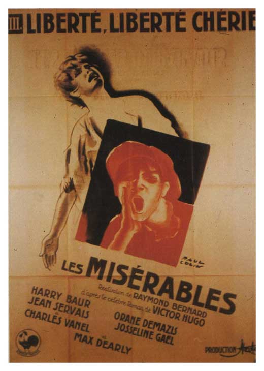 Les Miserables Movie Poster Print showcasing dramatic storytelling.