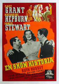 The Philadelphia Story Movie Poster Print featuring classic film artwork.