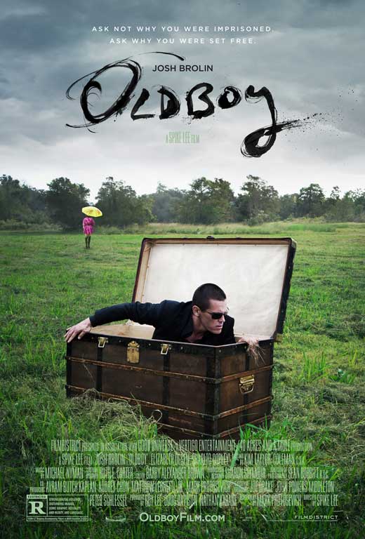 Oldboy Movie Poster Print showcasing intense cinematic artwork.