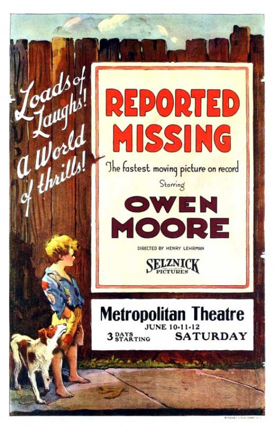 Reported Missing Movie Poster Print featuring cinematic drama and intrigue.
