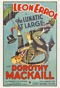 The Lunatic at Large Movie Poster Print, classic cinema art.
