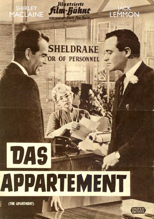 The Apartment Movie Poster Print featuring iconic film imagery.