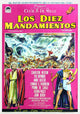 The Ten Commandments Movie Poster Print showcasing epic cinematic art.