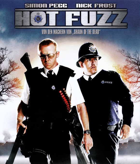 Hot Fuzz Movie Poster Print featuring action and comedy elements.