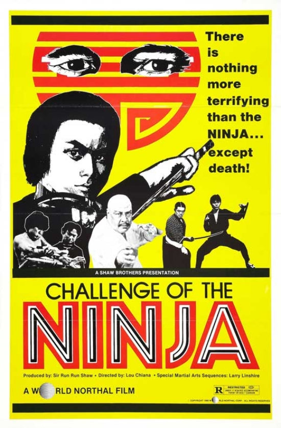 Challenge of the Ninja Movie Poster Print showcasing martial arts action.