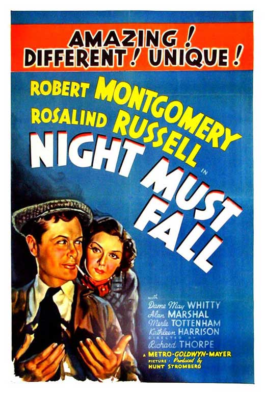 Night Must Fall Movie Poster Print showcasing classic cinema.