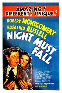 Night Must Fall Movie Poster Print showcasing classic cinema.
