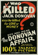 The Donovan Affair Movie Poster Print showcasing classic cinema art.