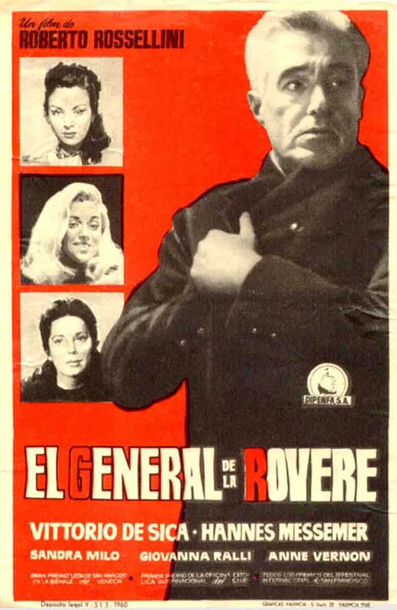General Della Rovere Movie Poster Print showcasing cinematic artwork