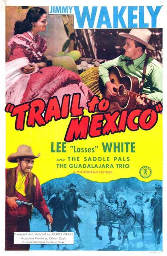 Trail to Mexico Movie Poster Print showcasing adventure film art.
