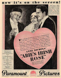 Abie's Irish Rose Movie Poster Print featuring classic film art.