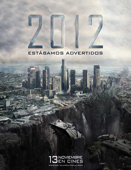 2012 Movie Poster Print featuring disaster and adventure imagery.