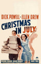 Christmas in July Movie Poster Print showcasing holiday spirit.
