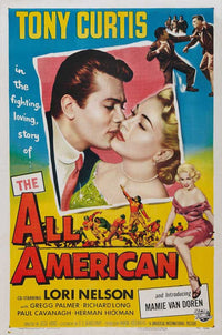 All American Movie Poster Print showcasing classic film art.