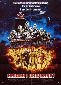 Mission Galactica: The Cyclon Attack movie poster print featuring sci-fi action.