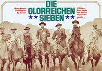 The Magnificent Seven Movie Poster Print featuring iconic characters.