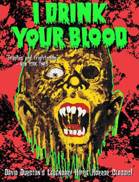 I Drink Your Blood Movie Poster Print showcasing horror film art.