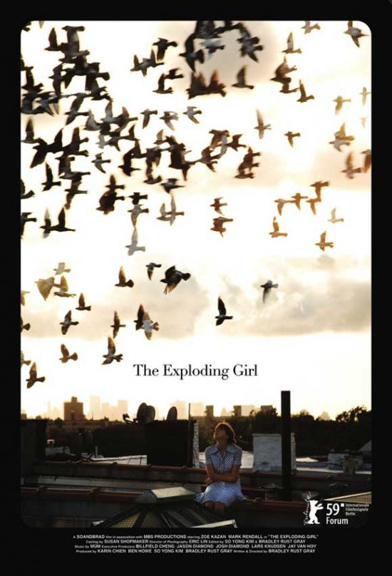 The Exploding Girl movie poster showcasing emotional themes.