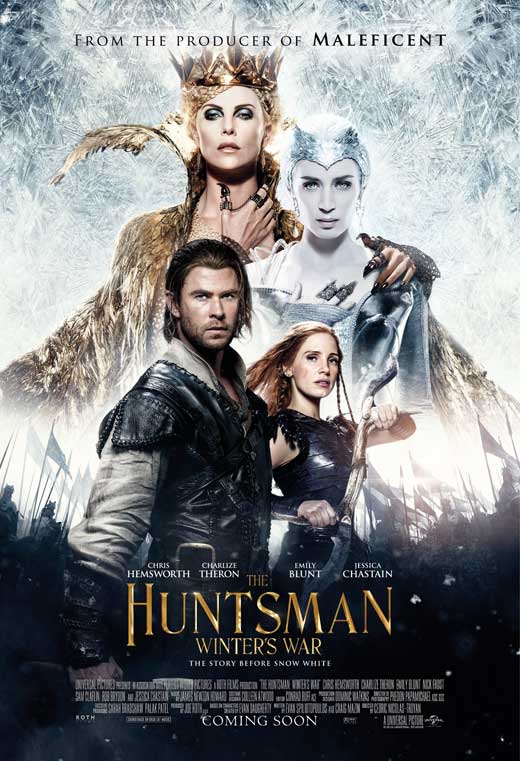 The Huntsman: Winter's War Movie Poster Print featuring vibrant fantasy imagery.