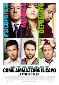 Horrible Bosses Movie Poster Print featuring quirky characters and comedy themes.