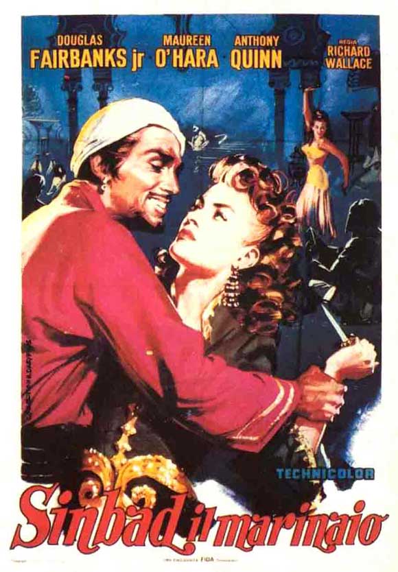 Sinbad, the Sailor Movie Poster Print showcasing classic adventure cinema.