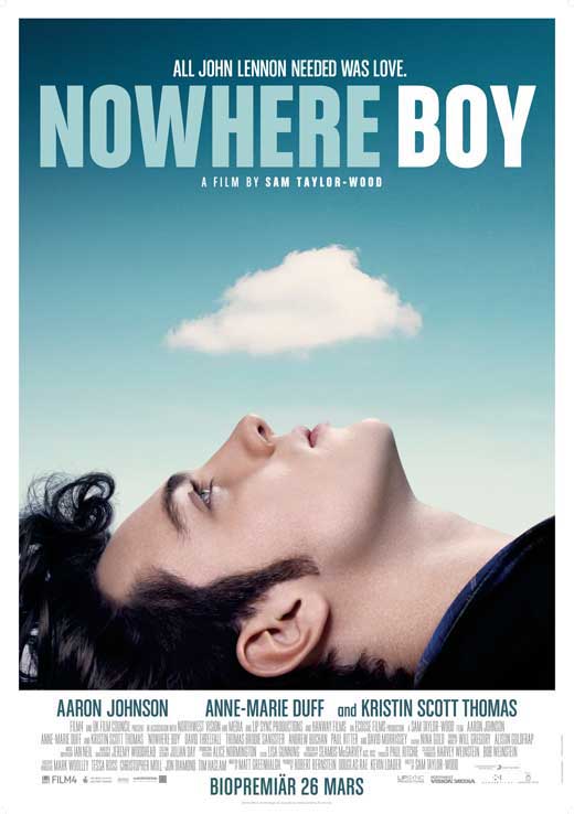 Nowhere Boy Movie Poster Print showcasing young John Lennon