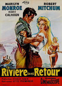 River of No Return Movie Poster Print featuring classic film imagery.