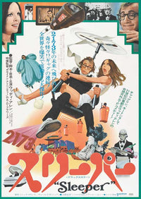 Sleeper Movie Poster Print featuring classic comedy artwork.