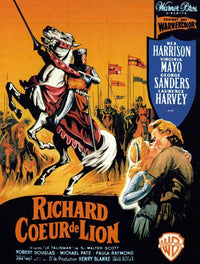 King Richard and the Crusaders Movie Poster Print showcasing medieval adventure themes.